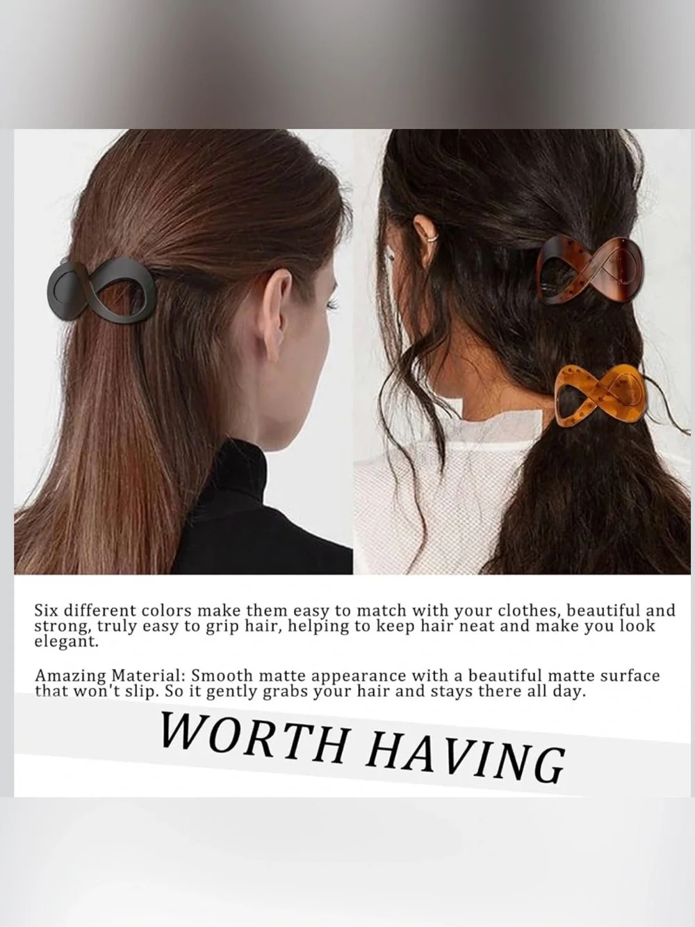 Versatile Women’s Hair Clips - Set of 6